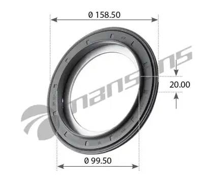 Сальник ступицы 117.5x158x17.8 BPW ECO Plus 8-9t