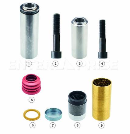 Ремкомплект суппорта Knorr SN7/SN6 (направляющие и уплотнения) = K048389K50