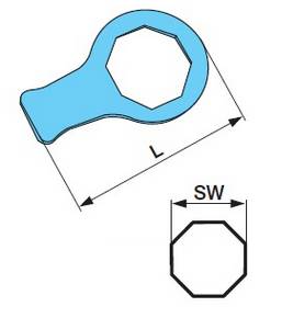 Ключ крышки ступицы BPW SW95/L233